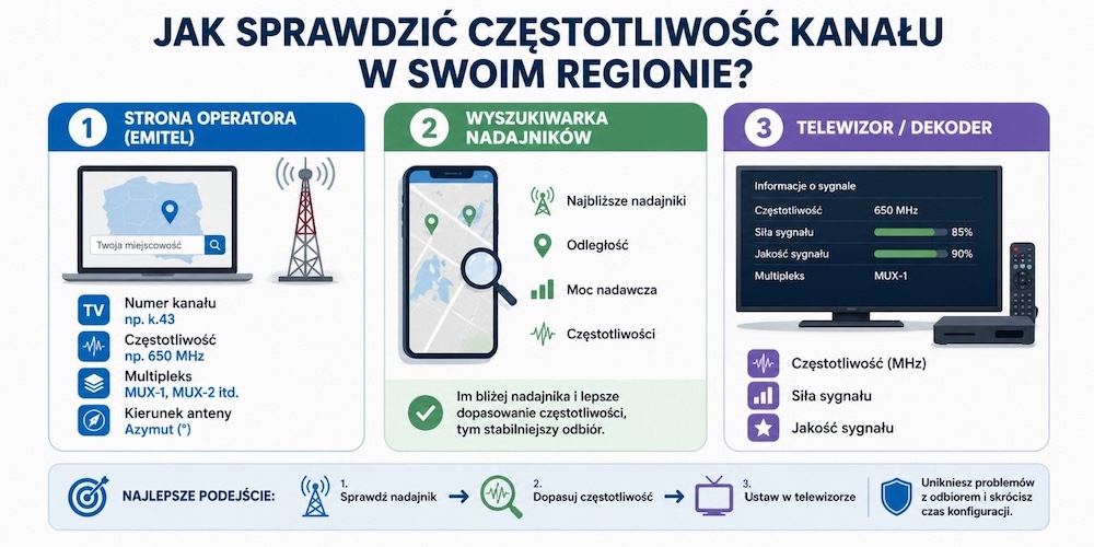 częstotliwość kanałów tv naziemnej - jak znaleźć 