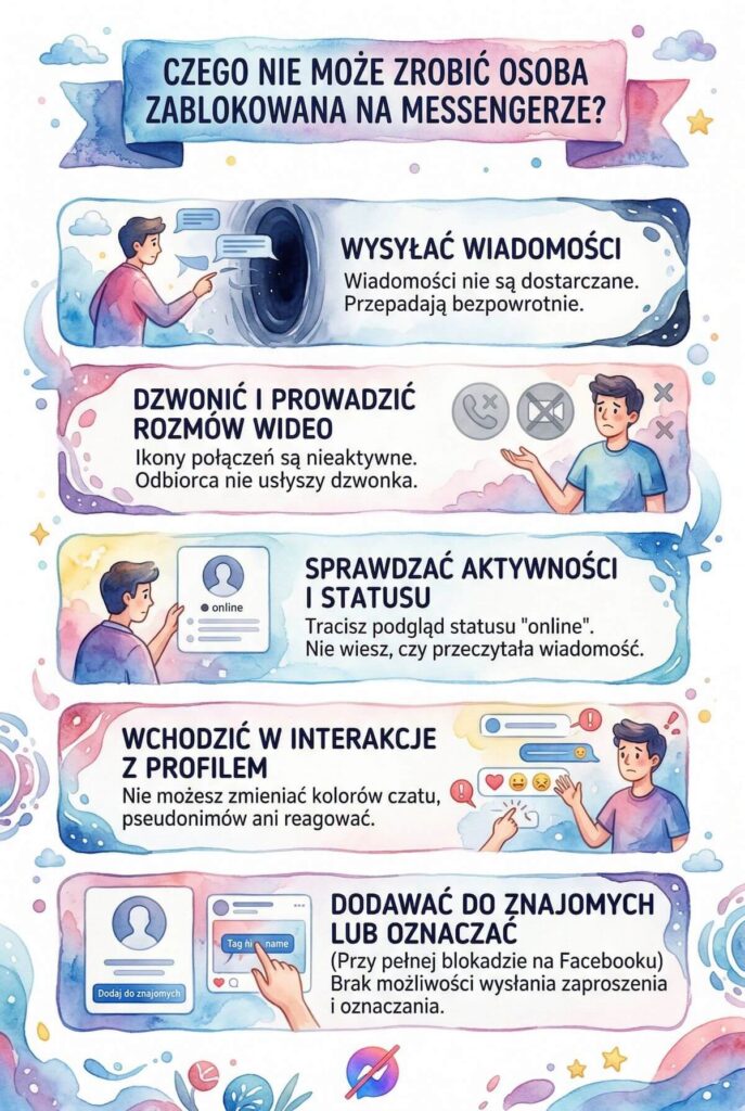 Co widzi osoba zablokowana na Messengerze i czego nie może? Czego nie może zrobić osoba zablokowana na Messengerze?