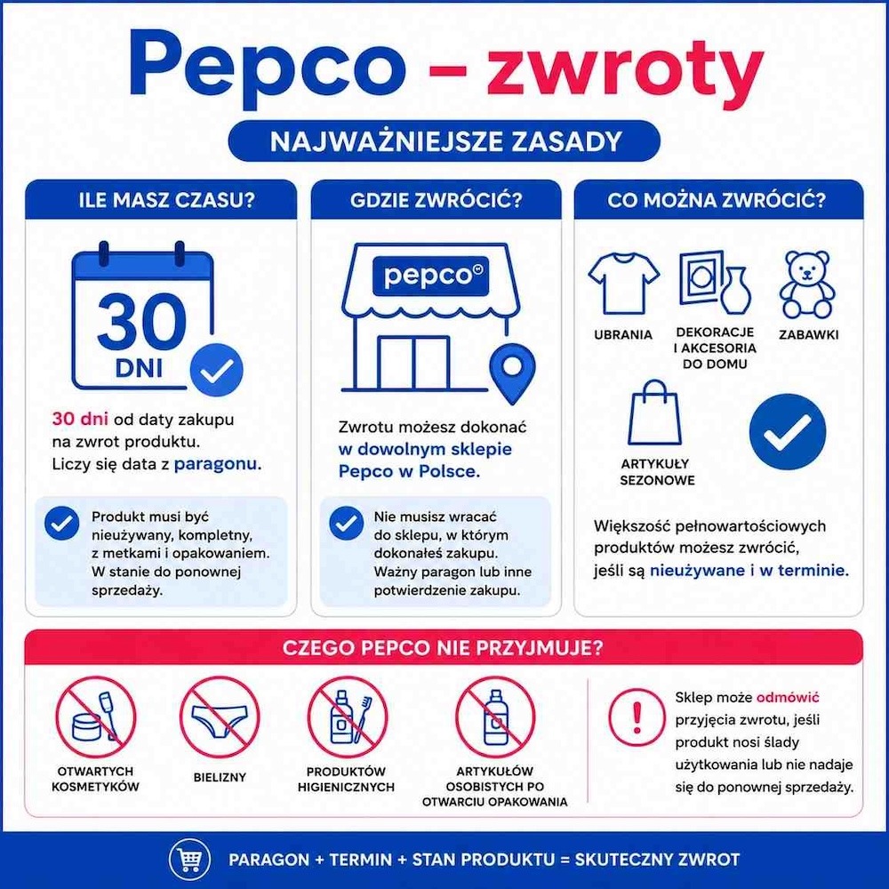pepco zwroty - regulamin 