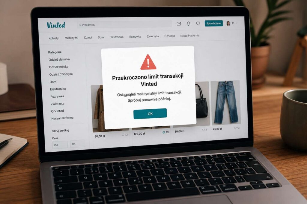 Przekroczono limit transakcji Vinted – co to znaczy i co robić? Podpowiadamy