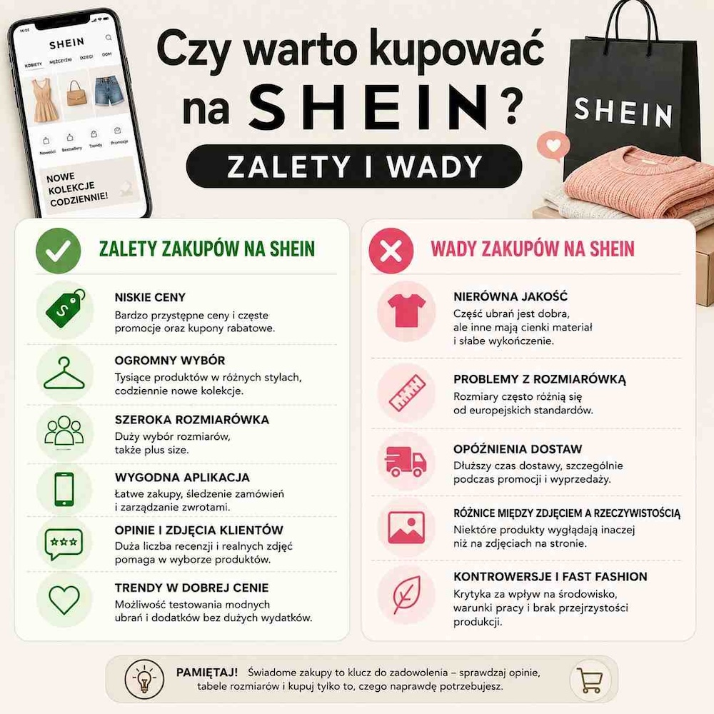 shein co to za firma - wady i zalety 